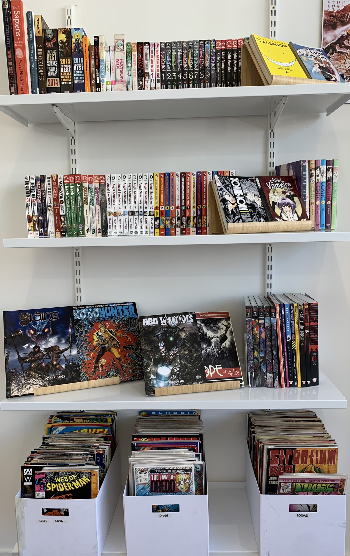 2000AD + Manga shelf