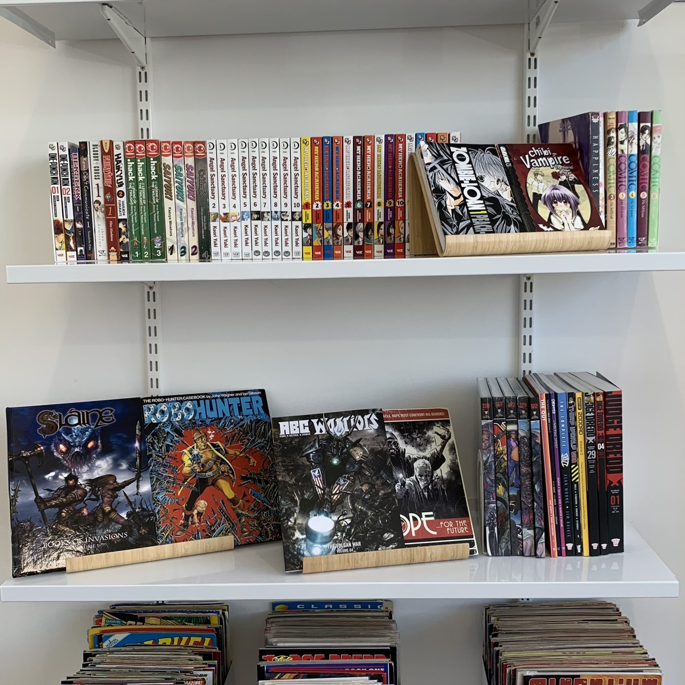 2000AD + Manga shelf